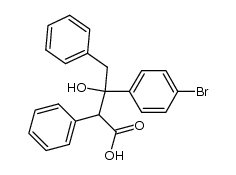 3-(4-bromo-phenyl)-3-hydroxy-2,4-diphenyl-butyric acid结构式