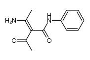 4-amino-3-phenyl-aminocarbonyl-3-penten-2-one Structure