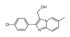 [2-(4-chlorophenyl)-6-methylimidazo[1,2-a]pyridin-3-yl]methanol结构式