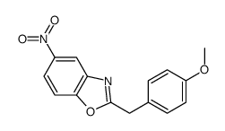 2-[(4-methoxyphenyl)methyl]-5-nitro-1,3-benzoxazole Structure