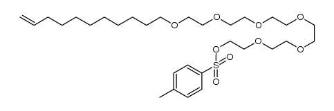 O-tosyl-(ω-undec-10-enyl) hexaethylene glycol结构式