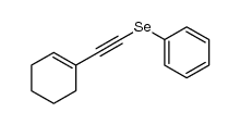 (cyclohex-1-en-1-ylethynyl)(phenyl)selane Structure