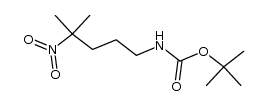 N-(tert-butoxycarbonyl)-4-methyl-4-nitro-n-pentylamine结构式