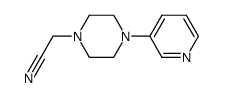 2-(4-(pyridin-3-yl)piperazin-1-yl)acetonitrile结构式