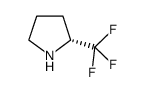 (R)-(-)-2-(三氟甲基)吡咯烷结构式