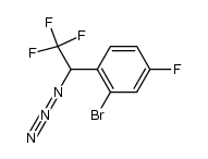 1-(1-azido-2,2,2-trifluoroethyl)-2-bromo-4-fluorobenzene结构式