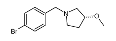 (R)-1-(4-bromobenzyl)-3-methoxypyrrolidine Structure