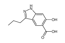 6-hydroxy-3-propyl-1H-indazole-5-carboxylic acid结构式