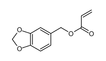 1,3-benzodioxol-5-ylmethyl prop-2-enoate Structure