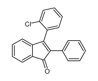 3-(2-chlorophenyl)-2-phenylinden-1-one结构式