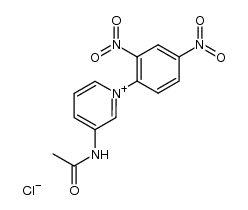 3-acetylamino-1-(2,4-dinitro-phenyl)-pyridinium, chloride结构式
