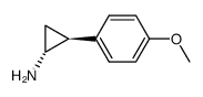 (1R,2S)-2-(4-Methoxy-phenyl)-cyclopropylamine结构式