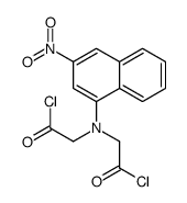 2-[(2-chloro-2-oxoethyl)-(3-nitronaphthalen-1-yl)amino]acetyl chloride Structure