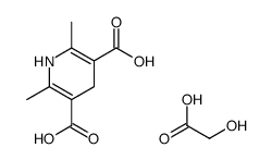 2,6-dimethyl-1,4-dihydropyridine-3,5-dicarboxylic hydroxyacetate Structure