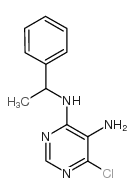 6-CHLORO-N4-(1-PHENYL-ETHYL)-PYRIMIDINE-4,5-DIAMINE structure