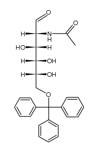 2-Acetamido-2-deoxy-6-O-trityl-D-glucose Structure