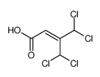 4,4-dichloro-3-(dichloromethyl)but-2-enoic acid结构式