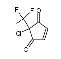 2-chloro-2-trifluoromethylcyclopentene-1,3-dione Structure