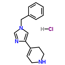 4-(1-Benzyl-1H-imidazol-4-yl)-1,2,3,6-tetrahydropyridine hydrochloride (1:1) Structure