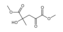 dimethyl 2-hydroxy-2-methyl-4-oxopentanedioate结构式