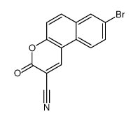 8-bromo-3-oxobenzo[f]chromene-2-carbonitrile Structure
