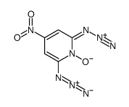 2,6-diazido-4-nitro-1-oxidopyridin-1-ium结构式