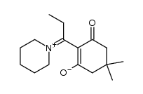 5,5-Dimethyl-2-(1-piperidino-1-propylen)-1,3-cyclohexandion Structure