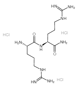 H-ARG-ARG-NH2 3 HCL structure