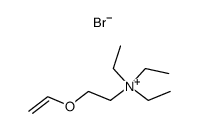 triethyl-(2-vinyloxy-ethyl)-ammonium, bromide结构式