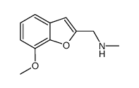 (7-Methoxy-benzofuran-2-ylmethyl)-methyl-amine结构式