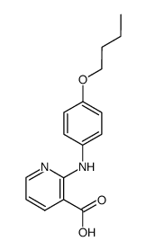 2-(4-Butoxy-phenylamino)-nicotinic acid结构式