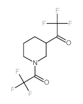 2,2,2-Trifluoro-1-[1-(2,2,2-trifluoro-acetyl)piperidin-3-yl]-ethanone structure