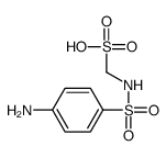 [(4-aminophenyl)sulfonylamino]methanesulfonic acid Structure