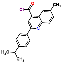 2-(4-Isopropylphenyl)-6-methyl-4-quinolinecarbonyl chloride结构式