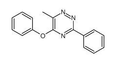 6-methyl-5-phenoxy-3-phenyl-1,2,4-triazine结构式