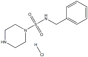 N-benzylpiperazine-1-sulfonamide hydrochloride结构式