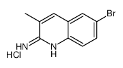 2-Amino-6-bromo-3-methylquinoline hydrochloride structure