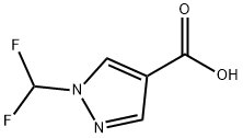 1-(二氟甲基)-1H-吡唑-4-羧酸结构式