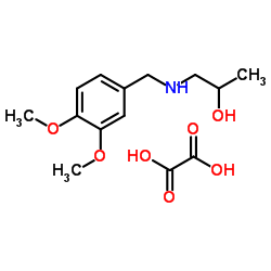 1-[(3,4-Dimethoxybenzyl)amino]-2-propanol ethanedioate (1:1) Structure