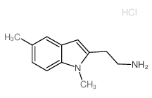 [2-(1,5-Dimethyl-1H-indol-2-yl)ethyl]amine hydrochloride结构式