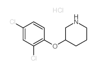 3-(2,4-Dichlorophenoxy)piperidine hydrochloride Structure