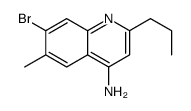 4-Amino-7-bromo-6-methyl-2-propylquinoline结构式