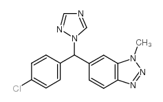 6-[(4-chlorophenyl)-(1,2,4-triazol-1-yl)methyl]-1-methylbenzotriazole结构式