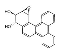 11α,12β-dihydroxy-13α,14β-epoxy-11,12,13,14-tetrahydrobenzo[g]chrysene结构式