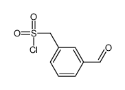 (3-formylphenyl)methanesulfonyl chloride结构式