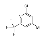 4-溴-2-氯-6-(三氟甲基)吡啶结构式