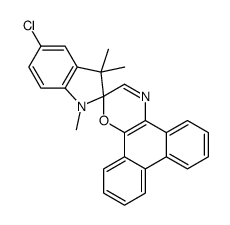 (2S)-5-chloro-1,3,3-trimethylspiro[indole-2,2'-phenanthro[9,10-b][1,4]oxazine]结构式