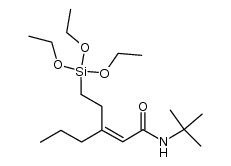 (Z)-N-tert-butyl-3-(2-(triethoxysilyl)ethyl)hex-2-enamide Structure