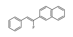 β-fluoro-β-naphth-2-ylstyrene结构式