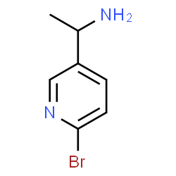 (S)-1-(6-溴吡啶-3-基)乙胺结构式